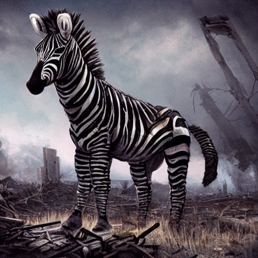 Comparison of two very similar AI-generated zebra images.