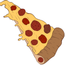 Tasty pepperoni pizza cursor