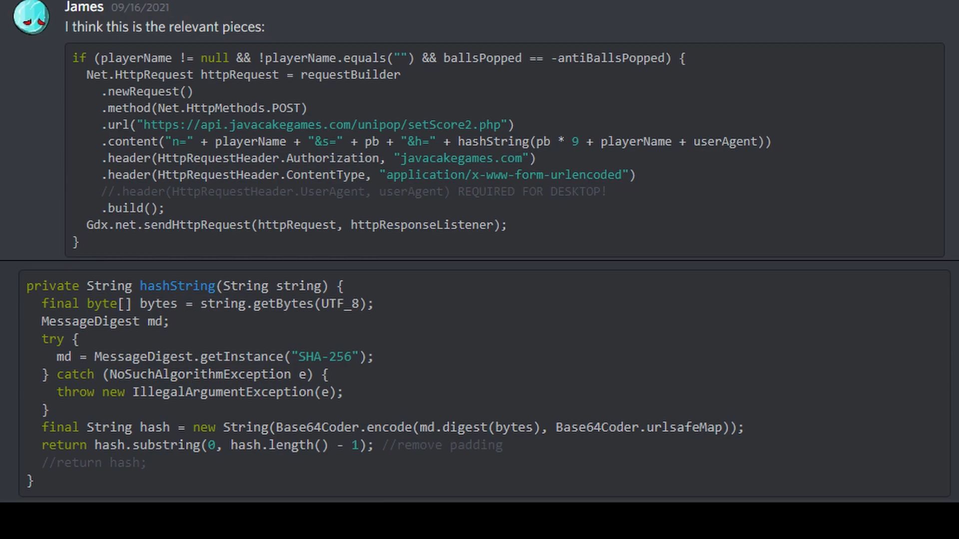 Some of my source code shared in the video WITHOUT MY PERMISSION!